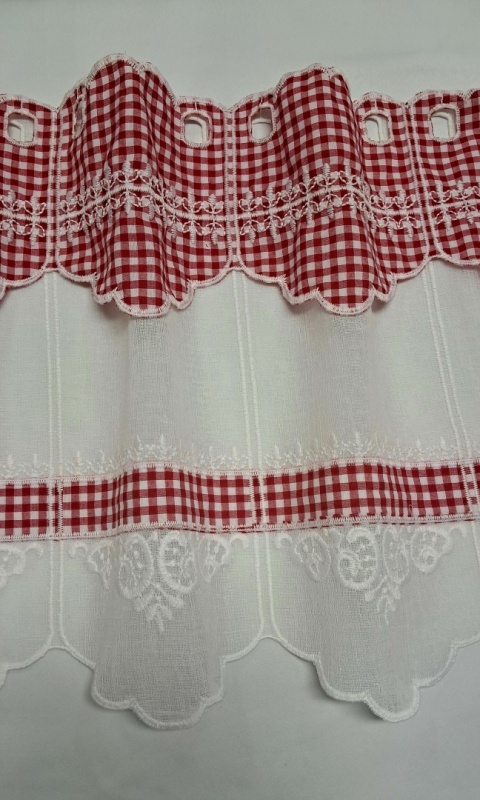 ZAZDROSTKA BATYST CZERWONA KRATECZKA WYSOKOŚĆ 90 CM
