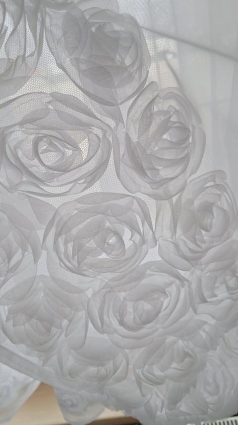 FIRANA GOTOWA RÓŻE 3D ROSES 160X400 WYCIĘTA W ŁUK