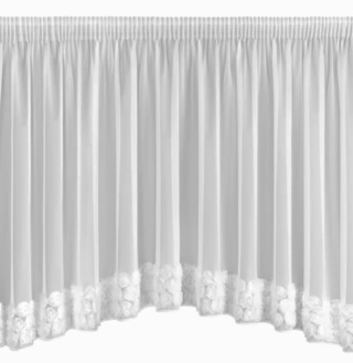 FIRANA GOTOWA RÓŻE 3D ROSES 160X400 WYCIĘTA W ŁUK