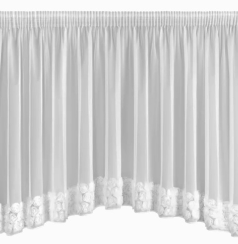 FIRANA GOTOWA RÓŻE 3D ROSES 160X400 WYCIĘTA W ŁUK