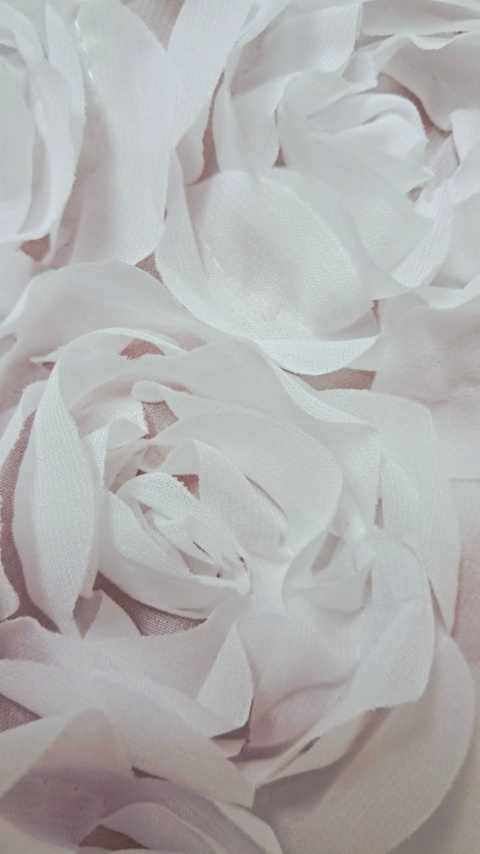 FIRANA RÓŻE 3D ROSES NA METRY WYSOKOŚĆ 300 CM (3 PASY RÓŻ SZYFON)