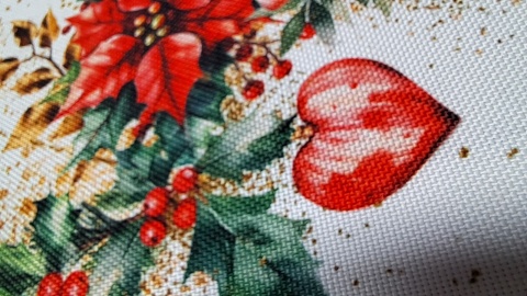 OBRUS GOTOWY GWIAZDY BETLEJEMSKIE WZÓR NA ŚRODKU 140X240