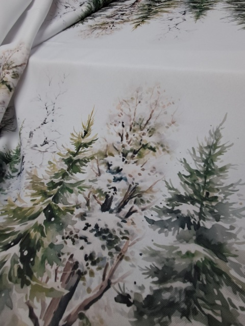 TKANINA CHOINKI NA BOKACH