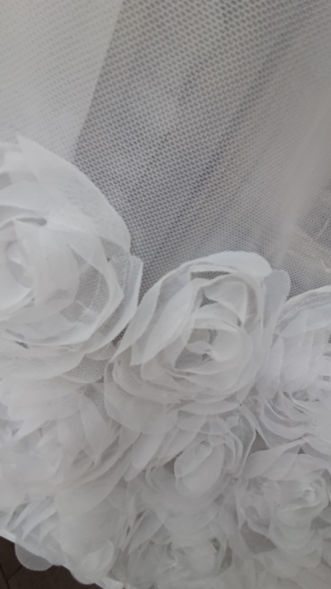 FIRANA GOTOWA RÓŻE 3D ROSES 160X350 PROSTA