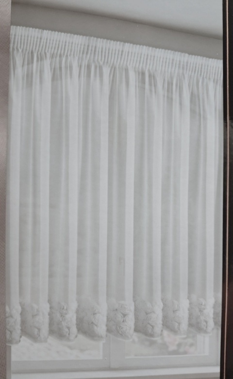 FIRANA GOTOWA RÓŻE 3D ROSES 160X350 PROSTA