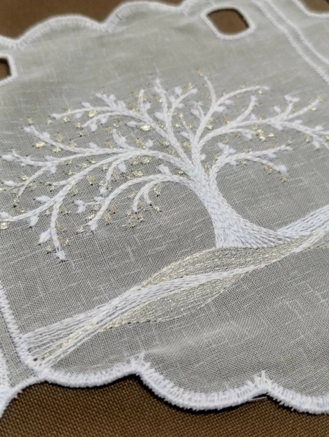 ZAZDROSTKA HAFTOWANE DRZEWKO SZCZĘŚCIA 17 CM