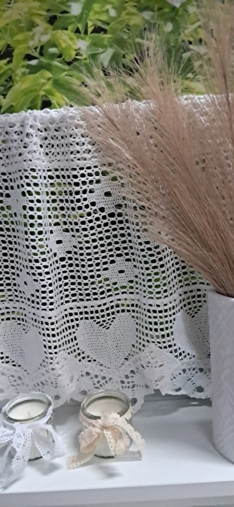 ZAZDROSTKA NICIANA SZYDEŁKOWA BIAŁA WYSOKOŚĆ 35 cm