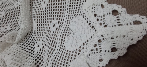 ZAZDROSTKA NICIANA SZYDEŁKOWA BIAŁA WYSOKOŚĆ 35 cm