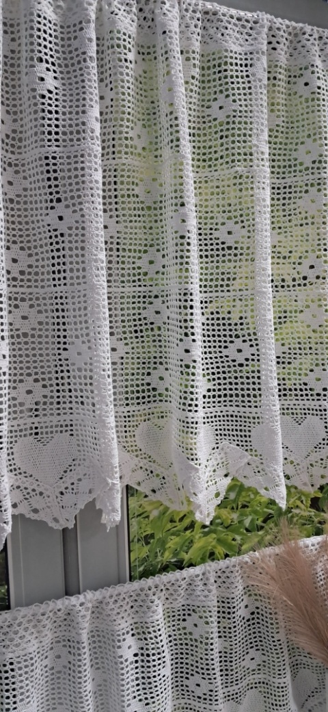 ZAZDROSTKA NICIANA SZYDEŁKOWA BIAŁA WYSOKOŚĆ 65 cm