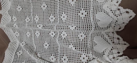 ZAZDROSTKA NICIANA SZYDEŁKOWA BIAŁA WYSOKOŚĆ 65 cm