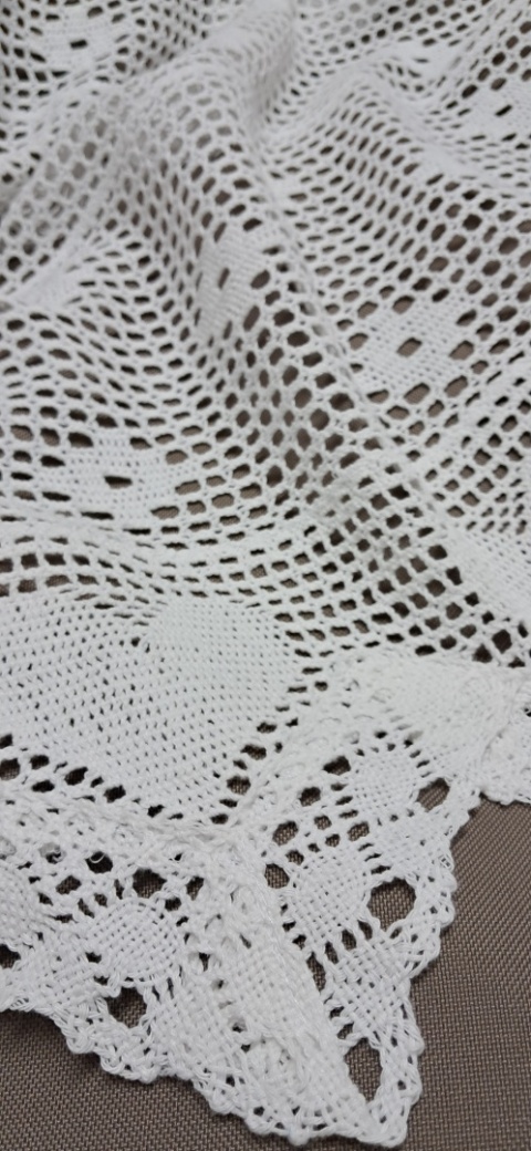 ZAZDROSTKA NICIANA SZYDEŁKOWA BIAŁA WYSOKOŚĆ 65 cm