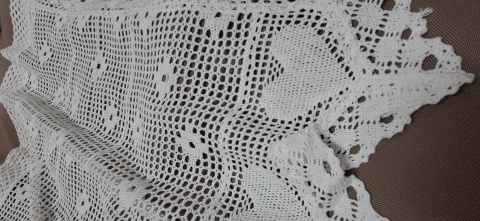 ZAZDROSTKA NICIANA SZYDEŁKOWA BIAŁA WYSOKOŚĆ 65 cm