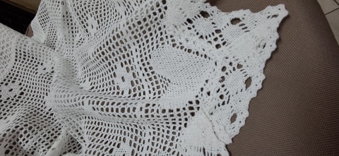 ZAZDROSTKA NICIANA SZYDEŁKOWA BIAŁA WYSOKOŚĆ 65 cm