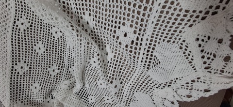 ZAZDROSTKA NICIANA SZYDEŁKOWA BIAŁA WYSOKOŚĆ 65 cm