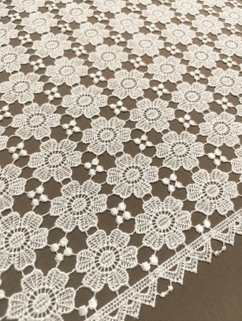 GIPIURA OBRUSOWA NA METRY KOLOR ECRU SZEROKOŚĆ 150 CM