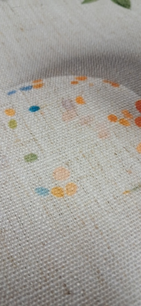 TKANINA JAK LEN POMARAŃCZOWE JAJKA