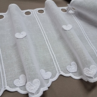 ZAZDROSTKA BIAŁE SERDUSZKA 3D WYSOKOŚĆ 30 CM