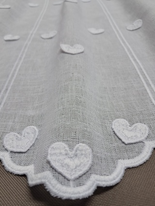 ZAZDROSTKA BIAŁE SERDUSZKA 3D WYSOKOŚĆ 30 CM