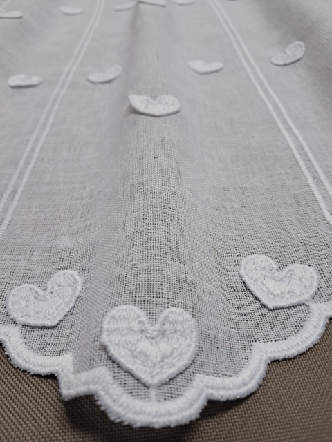 ZAZDROSTKA BIAŁE SERDUSZKA 3D WYSOKOŚĆ 30 CM