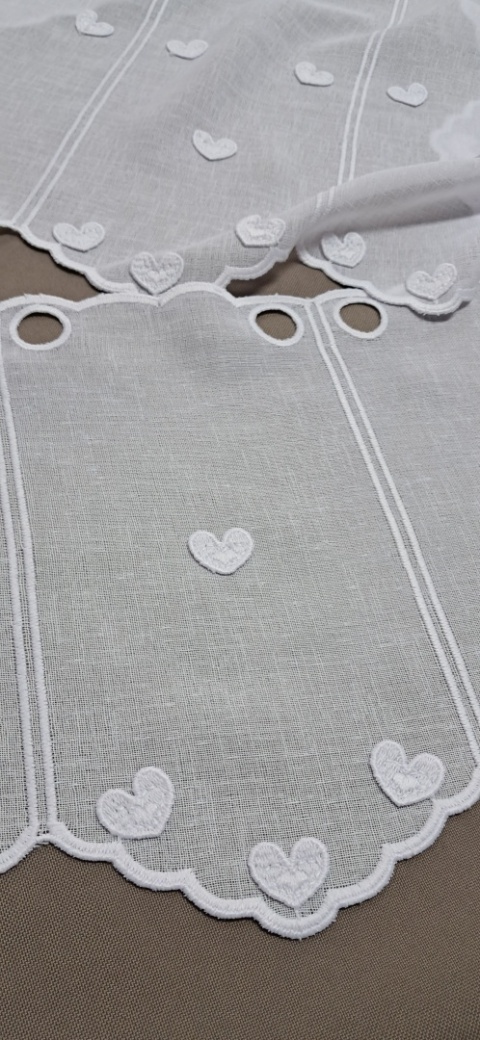 ZAZDROSTKA BIAŁE SERDUSZKA 3D WYSOKOŚĆ 30 CM