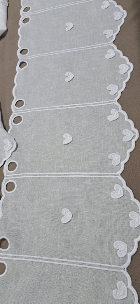 ZAZDROSTKA BIAŁE SERDUSZKA 3D WYSOKOŚĆ 30 CM