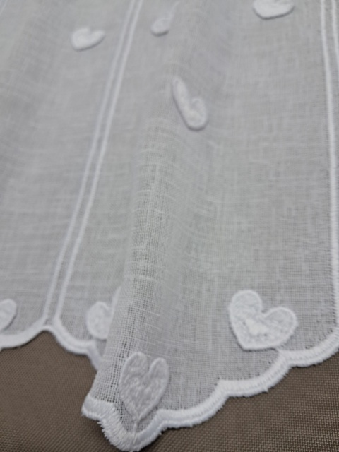 ZAZDROSTKA BIAŁE SERDUSZKA 3D WYSOKOŚĆ 30 CM