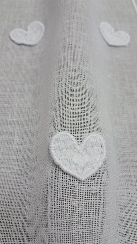 ZAZDROSTKA BIAŁE SERDUSZKA 3D WYSOKOŚĆ 60 CM