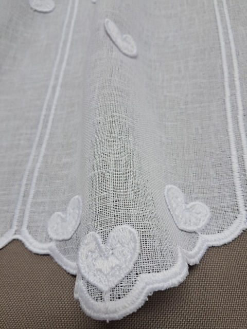 ZAZDROSTKA BIAŁE SERDUSZKA 3D WYSOKOŚĆ 60 CM