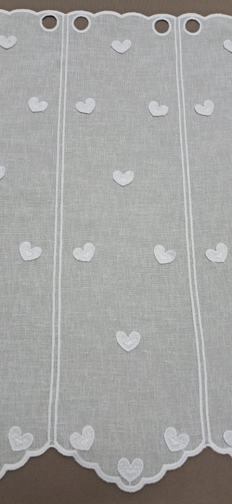 ZAZDROSTKA BIAŁE SERDUSZKA 3D WYSOKOŚĆ 60 CM