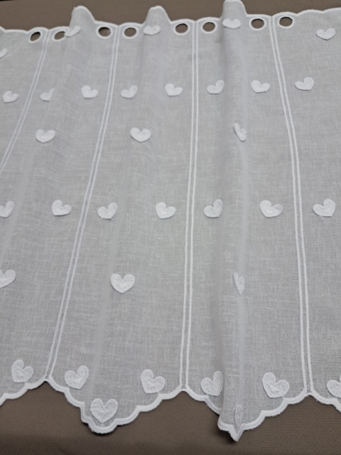 ZAZDROSTKA BIAŁE SERDUSZKA 3D WYSOKOŚĆ 60 CM