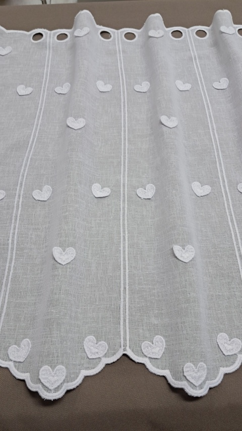 ZAZDROSTKA BIAŁE SERDUSZKA 3D WYSOKOŚĆ 60 CM