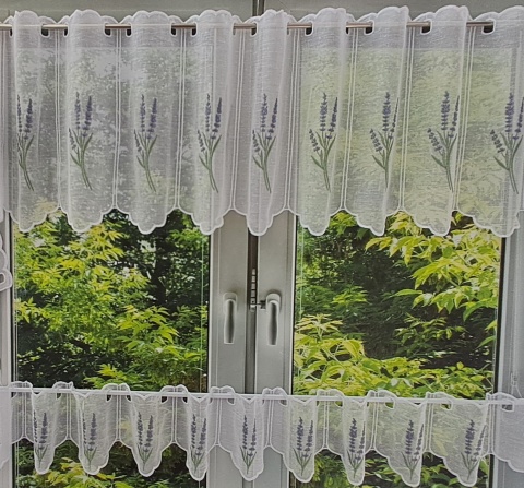 ZAZDROSTKA HAFTOWANA GAŁĄZKA LAWENDY 40 CM