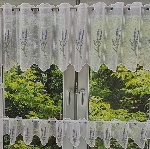 ZAZDROSTKA HAFTOWANA GAŁĄZKA LAWENDY 17 CM